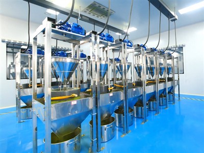 Aliran proses serbuk tulen organik